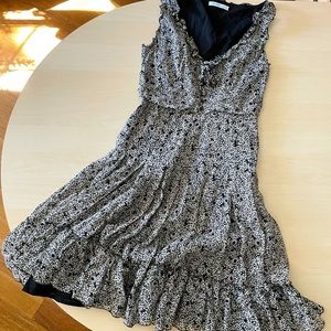 Romantic fit & flare floral dress by Marella Italian romantic sz 4